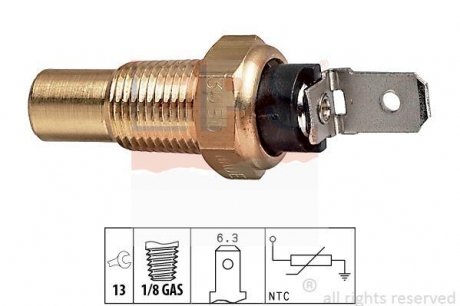 Датчик температури охолодж.рідини Mazda/Mitsubishi/Toyota/Kia/Opel EPS 1.830.080