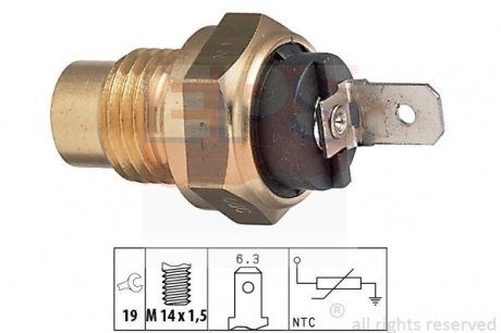 Датчик, температура масла EPS 1.830.096 (фото 1)