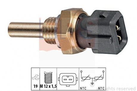 Датчик, температура охлаждающей жидкости EPS 1.830.192