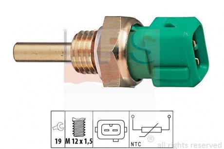 Датчик температури ох.рідини Mazda 323/626 1,3-1,8 85-94 EPS 1.830.211 (фото 1)