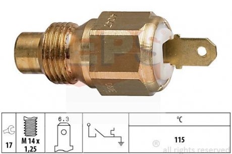 Термовыключатель, сигнальная лампа охлаждающей жидкости EPS 1.840.047