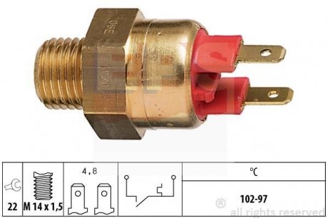 Термовыключатель, вентилятор радиатора EPS 1.850.063