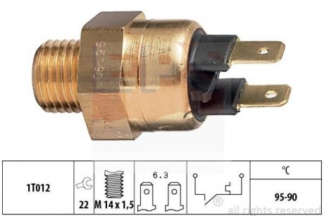 Термовыключатель, вентилятор радиатора EPS 1.850.064