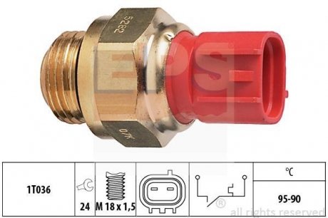 Термовыключатель, вентилятор радиатора EPS 1.850.282