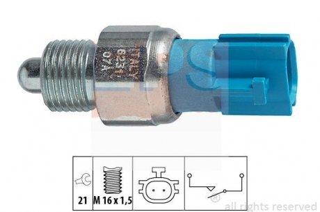 Датчик заднього ходу (на замикання) Nissan Almera, Micra, Primera, X-Trail/ Renault Megane II, Scenic II -07 EPS 1.860.231