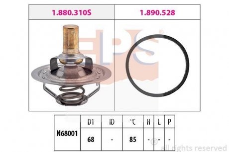 Термостат, охлаждающая жидкость EPS 1.880.310 (фото 1)