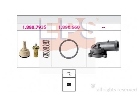 Термостат 80С VAG 1.4TSI 05- EPS 1.880.793K