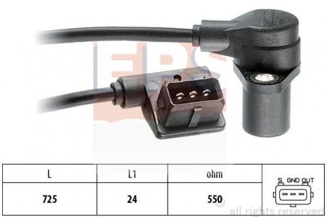 Датчик положення колінвала BMW 3 (E30) 09.1982-01 EPS 1.953.064 (фото 1)