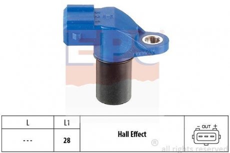 Датчик положення к/вала Peugeot 106, 306/ Citroen Saxo, Xsara 1.4-2.0 96- EPS 1.953.105 (фото 1)