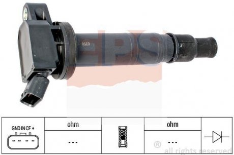 Котушка запалювання Toyota Avensis 2.0/2.4 00-08/Camry 2.4 06-11 EPS 1.970.458