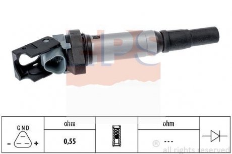 Катушка зажигания BMW 1, 3, 5 1.6/2.0/3.0 03.07- EPS 1.970.607