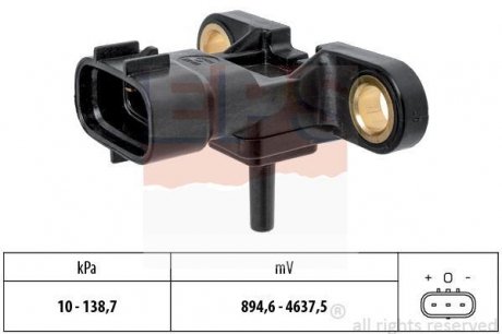 Датчик тиску повітря в впускному коллекторі Toyota Avensis/Camry/Corolla/Rav4 Subaru Legacy/Outback EPS 1.993.213