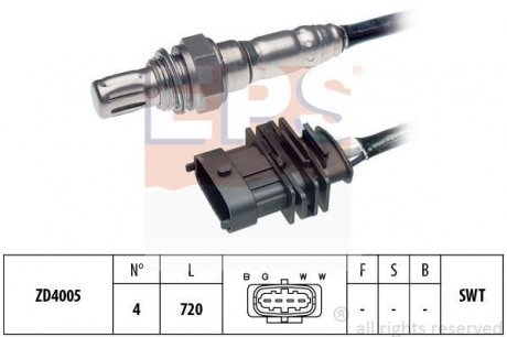 Лямбда-зонд перед каталізатором Opel Astra G 1.4/1.6 /Vectra B 1.6 /Zafira A 1.6 EPS 1.997.340