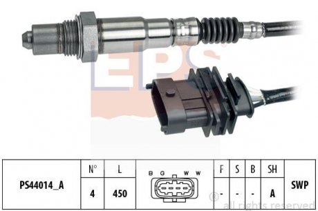 Лямбда-зонд Opel Astra J, Insignia, Meriva B, Zafira C, Corsa D (двиуни A12XEL, A12XER, A14XEL, A14XER, A14NEL, A14NET) EPS 1.998.362 (фото 1)