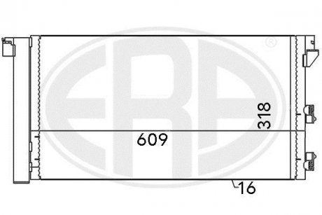 Радиатор кондиционера ERA 667001