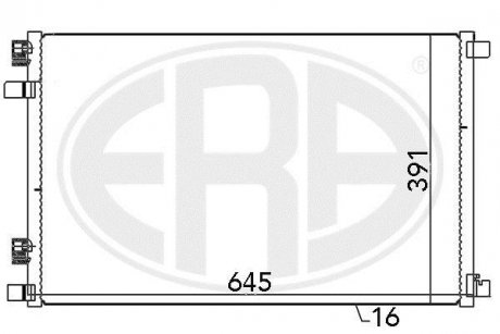 Радіатор кондиціонера ERA 667021