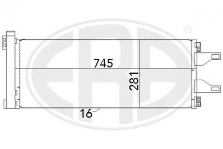 Радиатор кондиционера ERA 667023