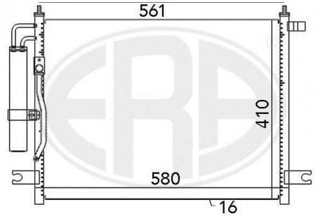 Радиатор кондиционера ERA 667034