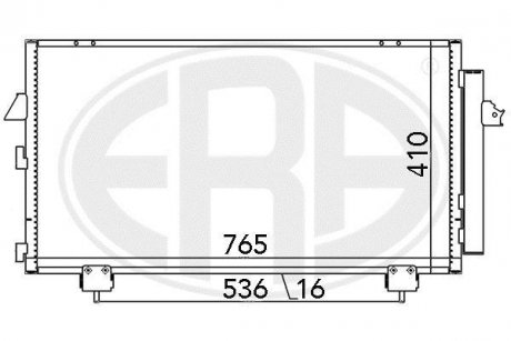 Радиатор кондиционера ERA 667036