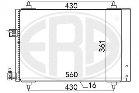 Радиатор кондиционера ERA 667039