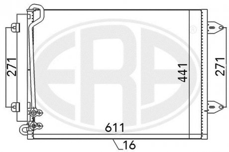 Радиатор ERA 667044