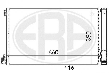 Радиатор кондиционера ERA 667049