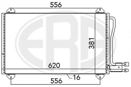 Радиатор кондиционера ERA 667055