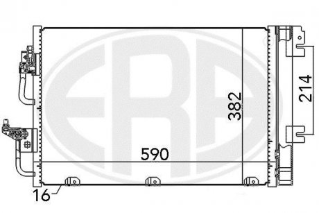 Радиатор кондиционера ERA 667056