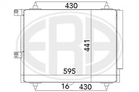 Радіатор кондиціонера ERA 667063