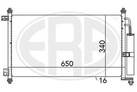 Радиатор кондиционера ERA 667069