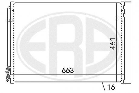 Радіатор кондиціонера ERA 667079