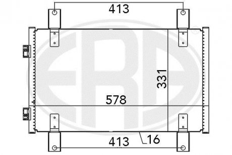 Радіатор кондиціонера ERA 667084