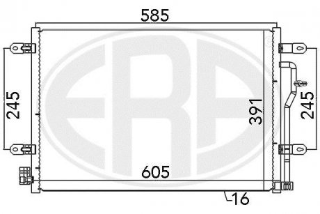 Радіатор кондиціонера ERA 667089