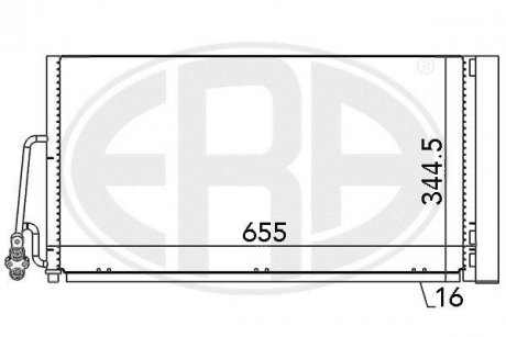 Радиатор кондиционера ERA 667090