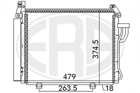 Радіатор кондиціонера ERA 667107
