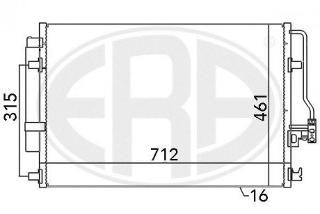 Радіатор кондиціонера ERA 667110