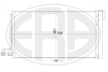 Радиатор кондиционера ERA 667152