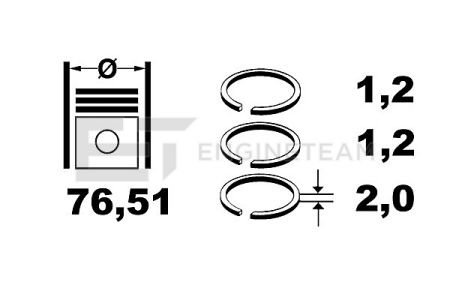 Комплект колец ET ENGINETEAM R1009900