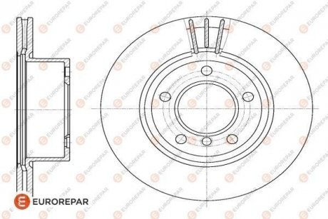 Диск тормозной EUROREPAR 1618888380