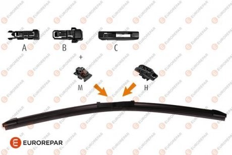 Щітка склоочисника безкаркасна 550 мм (22") EUROREPAR 1635454880