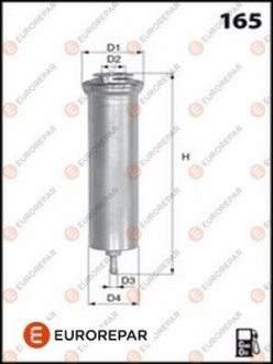 Фільтр паливний BMW 1 (F20)/1 (F21)/2 (F22/F87)/2 (F23)/3 (F30/F80/F31)/4 (F32/F82/F33/F83) 10- EUROREPAR 1643625280 (фото 1)