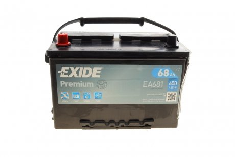 Стартерная аккумуляторная батарея EXIDE EA681