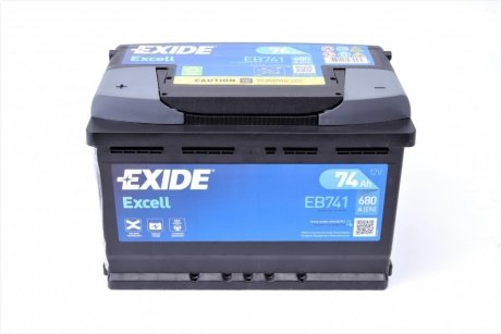 Стартерная аккумуляторная батарея EXIDE EB741