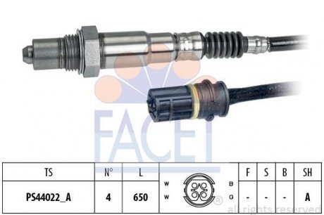 Датчик кисню (лямбда-зонд) W203/W211 1.8 00> FACET 10.8287