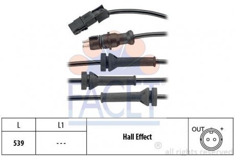 Датчик швидкості (ABS) FACET 21.0054