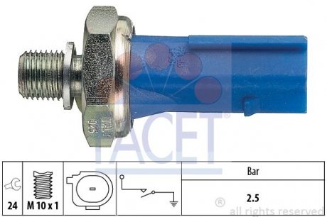 Датчик тиску мастила FACET 7.0192