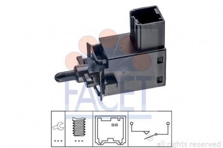 Выключатель, привод сцепления (Tempomat). Выключатель, привод сцепления (управление двигателем.) FACET 71242 (фото 1)