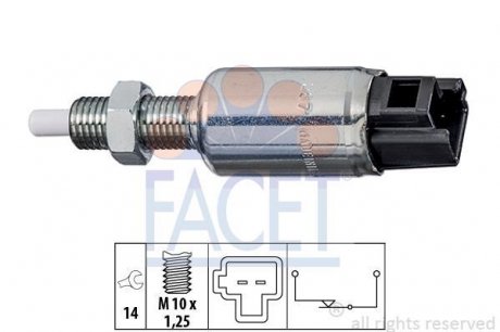 Датчик положения педали сцепления FACET 71287