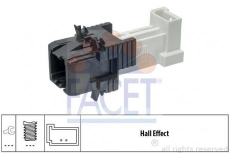 Датчик педалі тормоза BMW 1/3/4/5/7/X1/X5 10-> FACET 7.1312