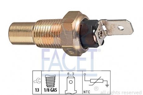 Датчик температуры охлаждения жидкости. Датчик, температура охлаждающей воды. Датчик, температура охлаждающей жидкости FACET 73079